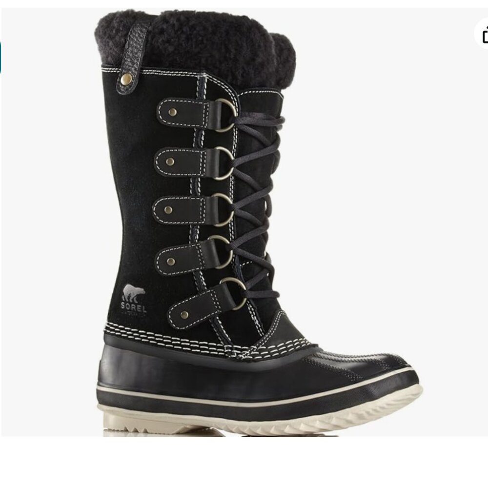Sorel Women’s Joan of Arctic Genuine Shearling Leather Mid-Calf Holiday Boot sz8